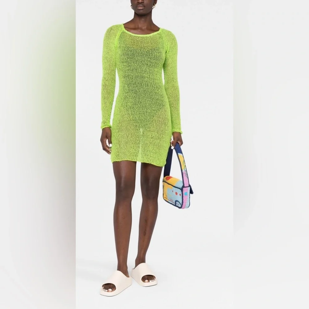 Ambra Maddalena sheer knitted minidress - Picture 1 of 9